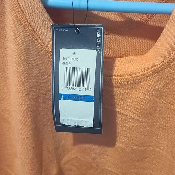Men's XL Orange Short Sleeve Van Heusen Shirt - Picture 4 of 6